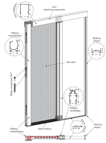 Horizontal motion screens with crawler and straight cloth.